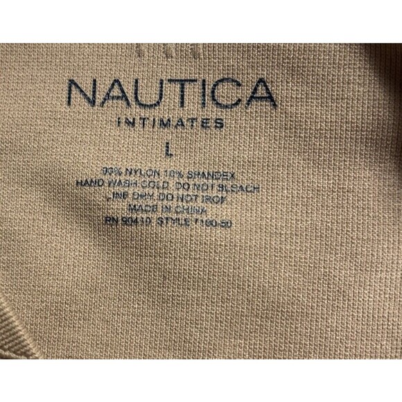 Nautica Intimates Shapewear Hi Rise Thigh Slimmer Shorts Large Beige Nude G - Picture 6 of 11